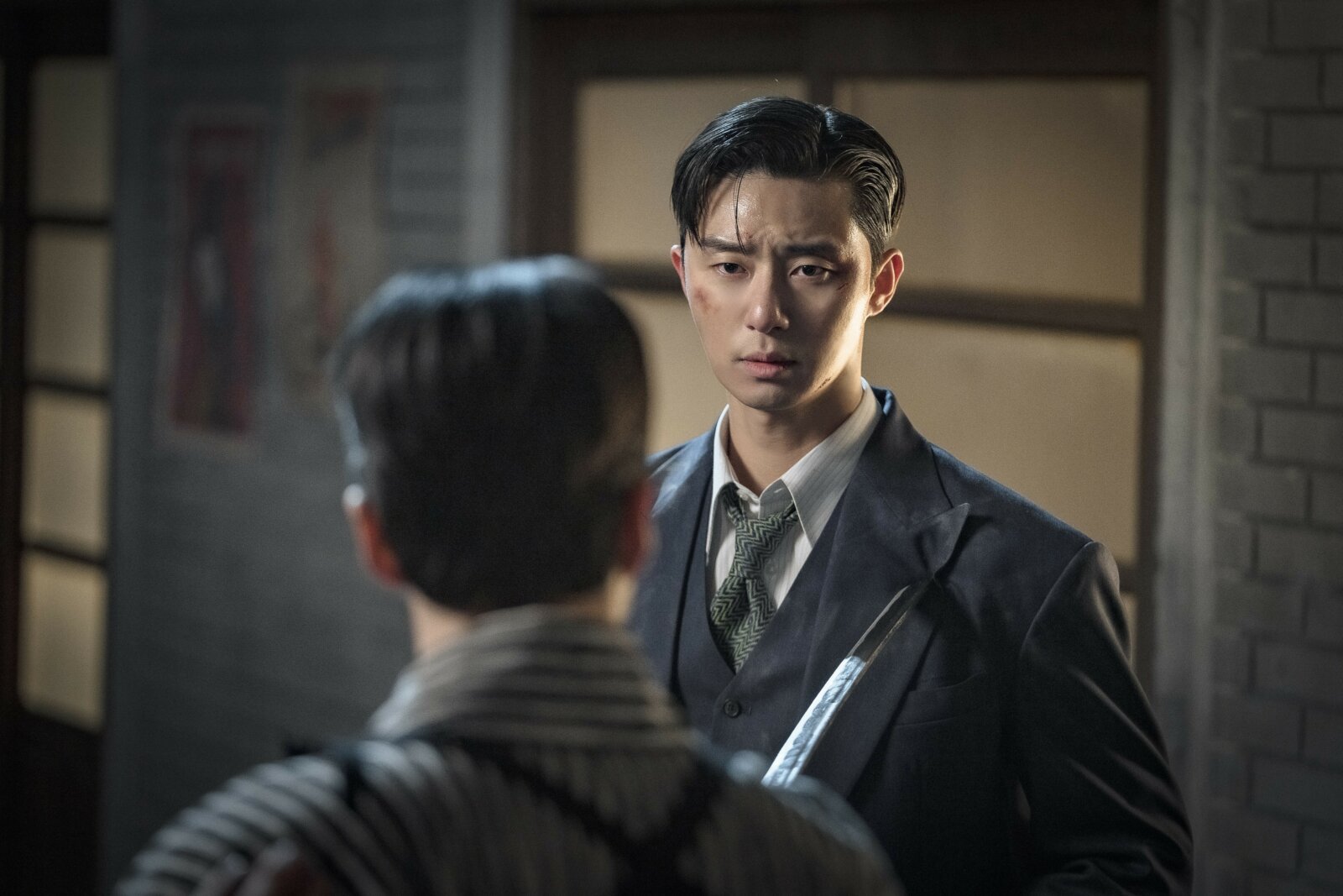 Park Seo jun als Jang Tae sang in der Netflix-Serie Gyeongseong Creature