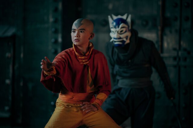 Gordon Cormier als Aang in Avatar - Der Herr der Elemente.