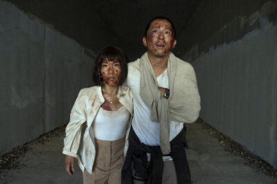 Ali Wong und Steven Yeun in der Netflix-Serie BEEF.
